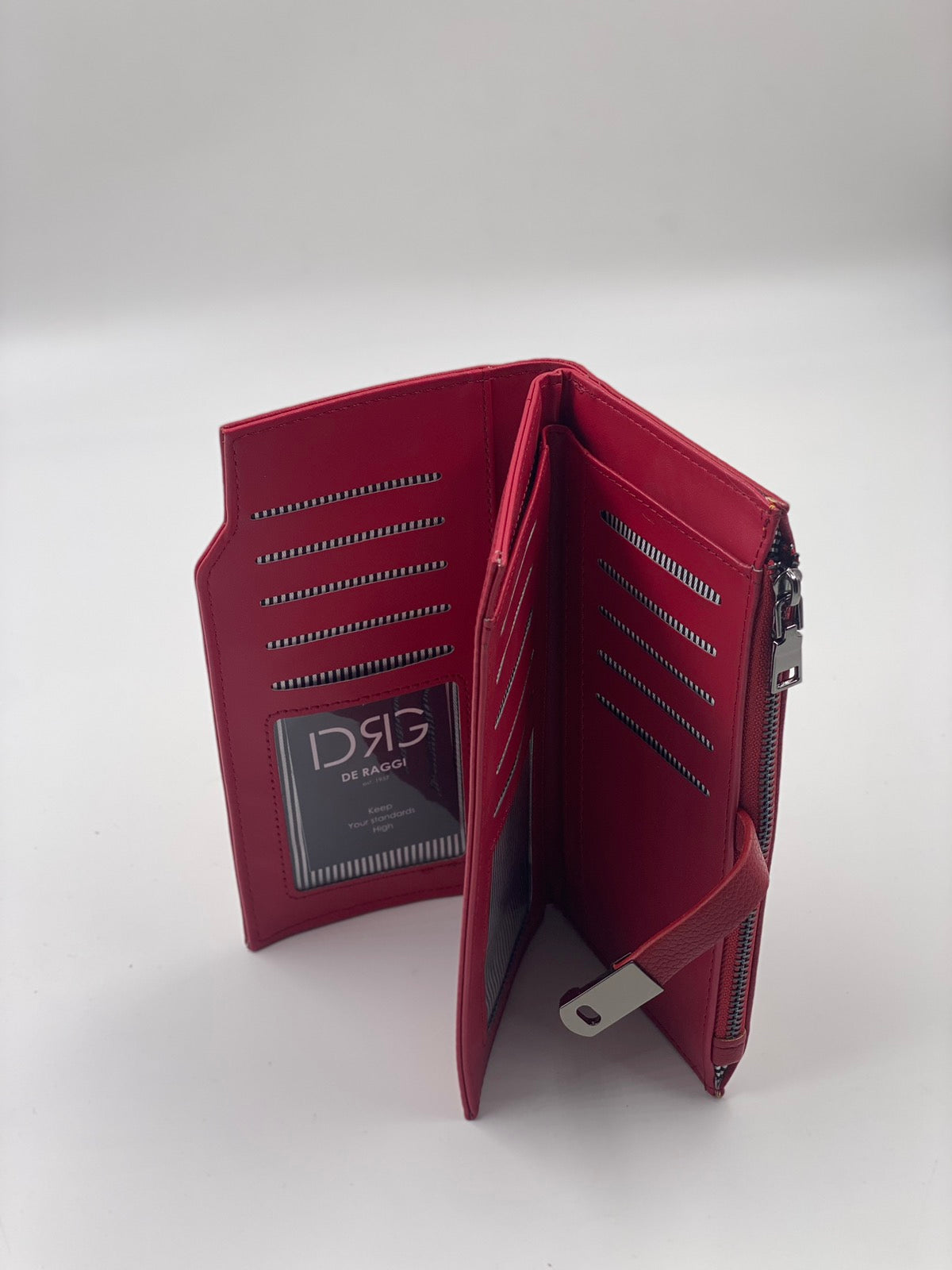 De Raggi κόκκινο πορτοφόλι οικολογικό δέρμα